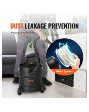 Ash Vacuum Cleaner, 20 liters, 1200W strong suction, with 1.2 M