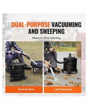 Ash Vacuum Cleaner, 20 liters, 1200W strong suction, with 1.2 M