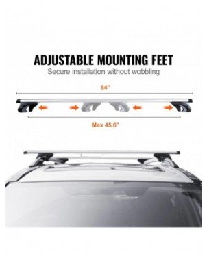 Roof Rack Crossbar Adjustable Aliuminum Roof Rail Crossbar
