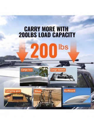 Roof Rack Crossbar Adjustable Aliuminum Roof Rail Crossbar