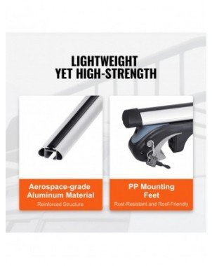 Roof Rack Crossbar Adjustable Aliuminum Roof Rail Crossbar