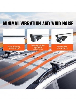 Roof Rack Crossbar Adjustable Aliuminum Roof Rail Crossbar