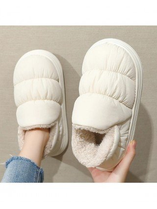 Plush Shoes For Women Mules Indoor Outside Winter Home Warm