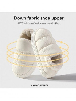 Plush Shoes For Women Mules Indoor Outside Winter Home Warm