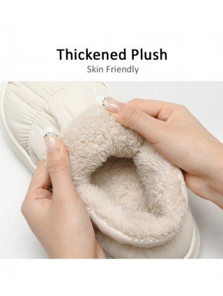 Plush Shoes For Women Mules Indoor Outside Winter Home Warm