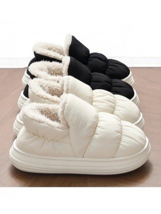 Plush Shoes For Women Mules Indoor Outside Winter Home Warm
