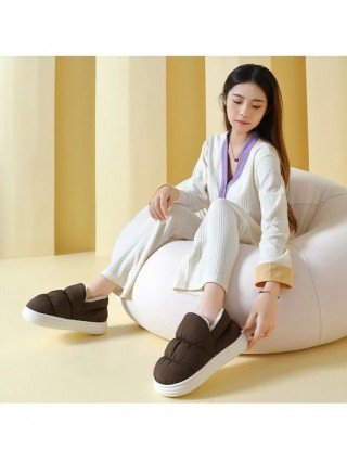 Plush Shoes For Women Mules Indoor Outside Winter Home Warm