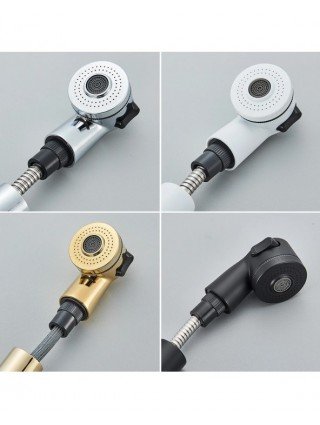 Pull Out Black Bathroom Sink Faucet Hot and Cold Water Mixer