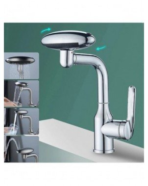 Multi Functional Waterfall Basin Faucet 4 Water Outlet Mode