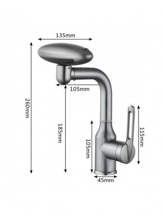 Multi Functional Waterfall Basin Faucet 4 Water Outlet Mode