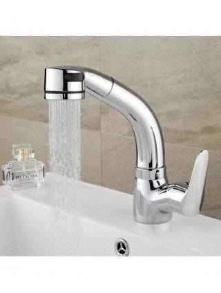 360° Rotate Mixer Tap Basin Faucet Deck Mount HotandCold Sink