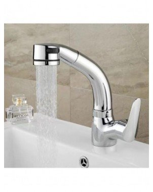 360° Rotate Mixer Tap Basin Faucet Deck Mount HotandCold Sink