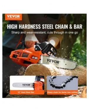 Gasoline Chainsaw Gas Powered Wood Cutting Engine Handheld