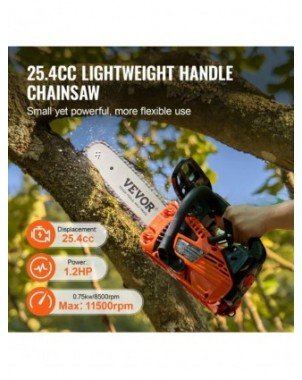 Gasoline Chainsaw Gas Powered Wood Cutting Engine Handheld