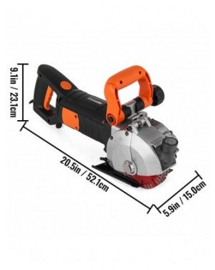 115mm 133mm Electric Wall Chaser Seamless Groove Cutting