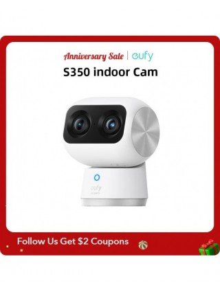 Security Indoor Cam S350 Dual Cameras 4K UHD Resolution