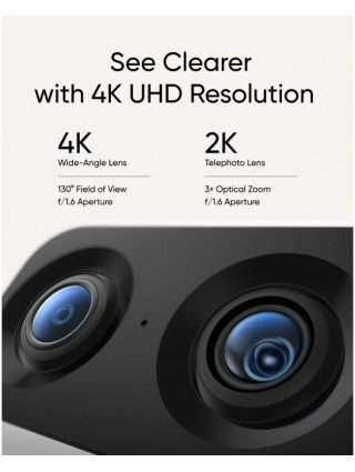 Security Indoor Cam S350 Dual Cameras 4K UHD Resolution