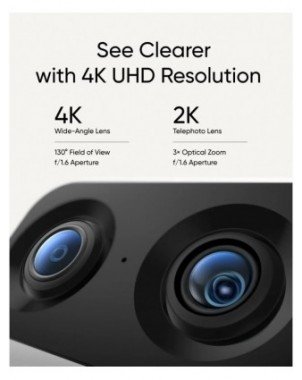 Security Indoor Cam S350 Dual Cameras 4K UHD Resolution