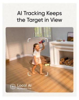 Security Indoor Cam S350 Dual Cameras 4K UHD Resolution