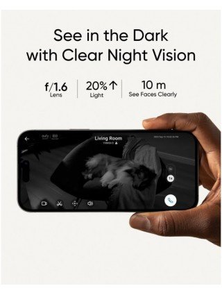 Security Indoor Cam S350 Dual Cameras 4K UHD Resolution