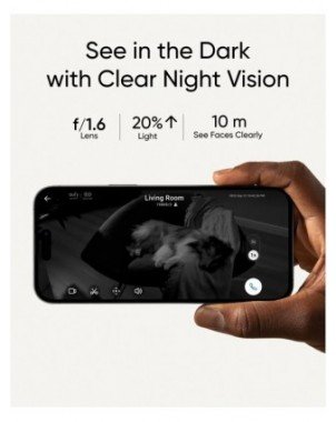 Security Indoor Cam S350 Dual Cameras 4K UHD Resolution