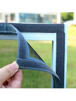 Self-adhesive and reusable mosquito nets for windows