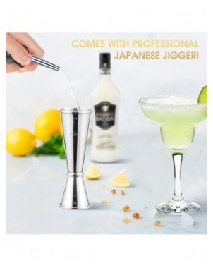 25 Pieces Mixology Bartender Kit with Cocktail Shaker &
