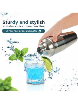 25 Pieces Mixology Bartender Kit with Cocktail Shaker &