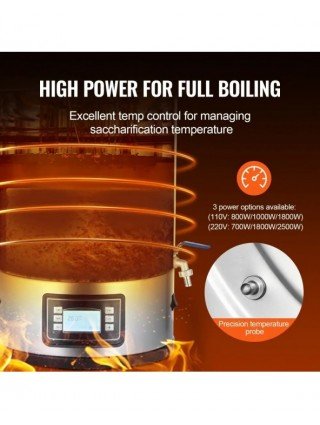 Electric Brewing System, 8 GALLON Brewing Stock Pot All-in-One