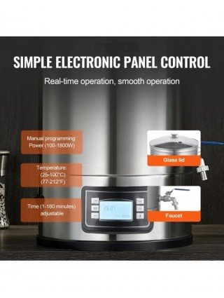 Electric Brewing System, 8 GALLON Brewing Stock Pot All-in-One