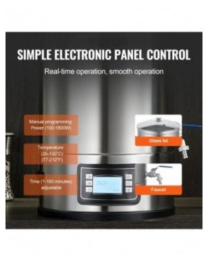 Electric Brewing System, 8 GALLON Brewing Stock Pot All-in-One