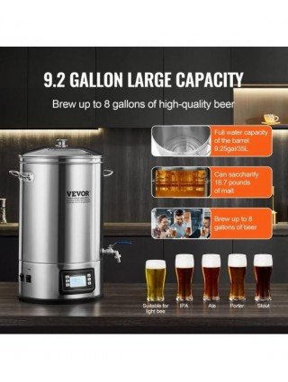 Electric Brewing System, 8 GALLON Brewing Stock Pot All-in-One
