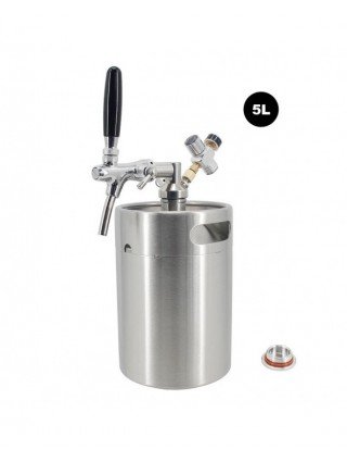 Brand New 2/4/5L Mini Keg Tap System Flow Control Faucet Single