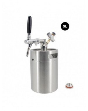 Brand New 2/4/5L Mini Keg Tap System Flow Control Faucet Single