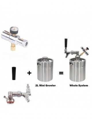2L 3.6L Mini Beer Keg Stainless Steel Portable Beer Dispenser