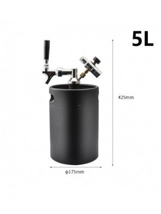 5L Mini Keg Pressurized Beer Keg System Stainless Steel Mini