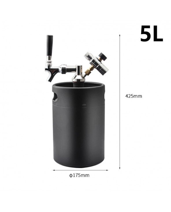 5L Mini Keg Pressurized Beer Keg System Stainless Steel Mini 5L Mini Keg Pressurized Beer Keg System Stainless Steel Mini