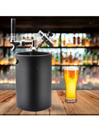 5L Mini Keg Pressurized Beer Keg System Stainless Steel Mini