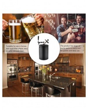 5L Mini Keg Pressurized Beer Keg System Stainless Steel Mini
