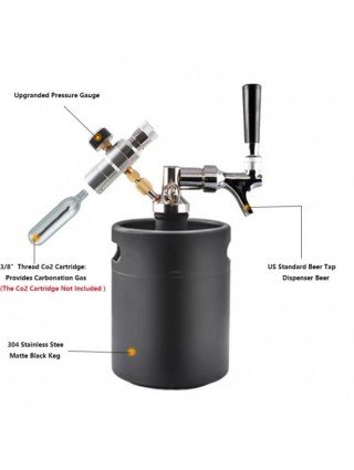 5L Mini Keg Pressurized Beer Keg System Stainless Steel Mini