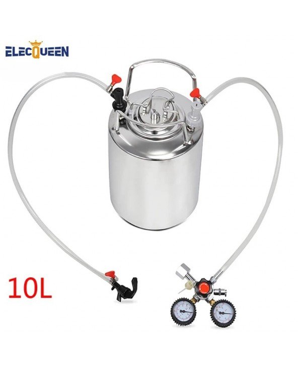 2.5 gallon 10L Cornelius style stainless steel Beer Keg & 2.5 gallon 10L Cornelius style stainless steel Beer Keg &