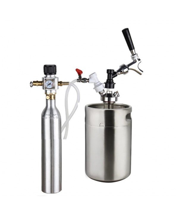 Beer Keg 5l,Pressurized Mini Growler Kit with 90 PSI Co2 Beer Keg 5l,Pressurized Mini Growler Kit with 90 PSI Co2