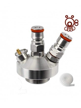 Beer Keg 5l,Pressurized Mini Growler Kit with 90 PSI Co2