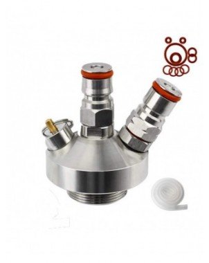 Beer Keg 5l,Pressurized Mini Growler Kit with 90 PSI Co2