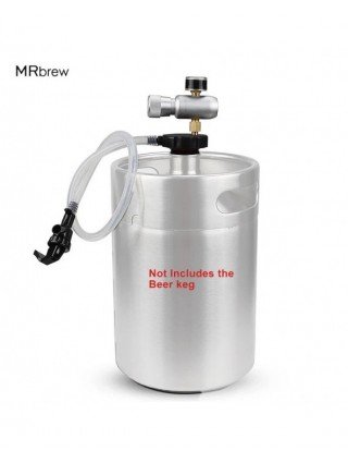 Portable Plastic Mini Keg Spear Mini Growler Tap Kit Beer/Wine