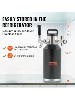 Beer Growler Tap System 304 Stainless Steel with Pressure