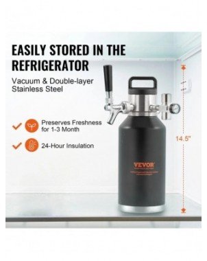 Beer Growler Tap System 304 Stainless Steel with Pressure
