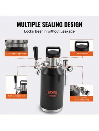 Beer Growler Tap System 304 Stainless Steel with Pressure