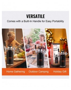 Beer Growler Tap System 304 Stainless Steel with Pressure