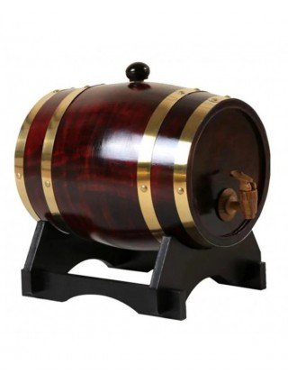 3L Wood Barrel Vintage Oak Beer Brewing Tools Tap Dispenser for